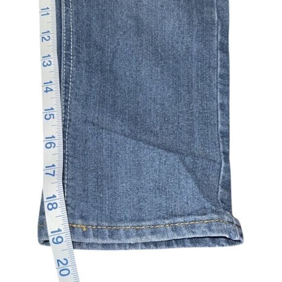 VIP Womens Cropped Denim Jeans Size 7/8 Dark Wash Cotton Blend - Picture 9 of 9